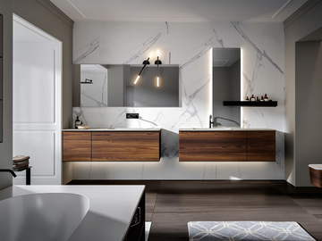 REA 001 - Wall-mounted vanity unit with drawers by Edoné by Agorà - view 2